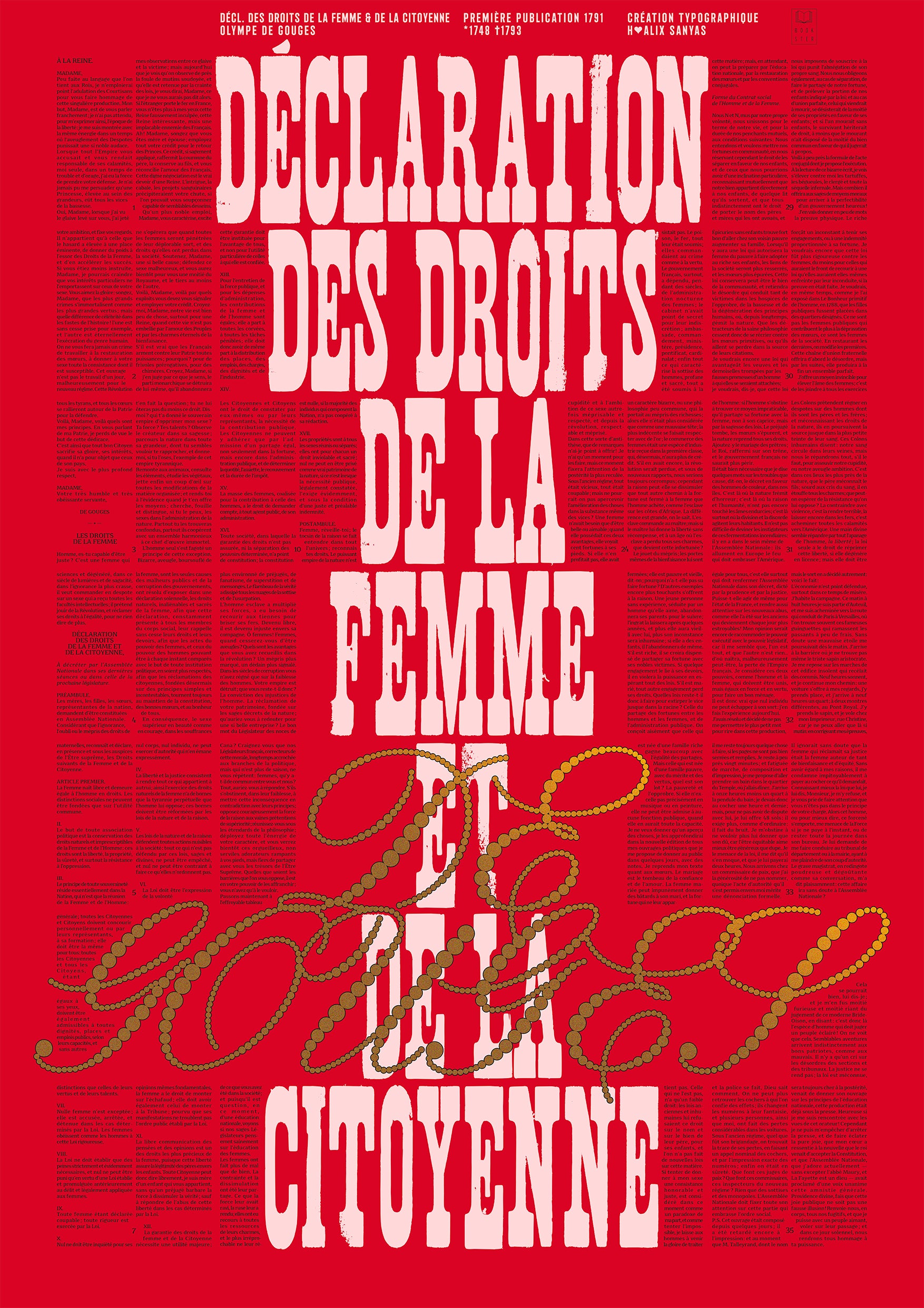 Déclaration des droits de la femme et de la citoyenne - Olympe de Gouges
